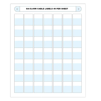 Cable Labels GA-CL49W (49 Labels per Sheet)