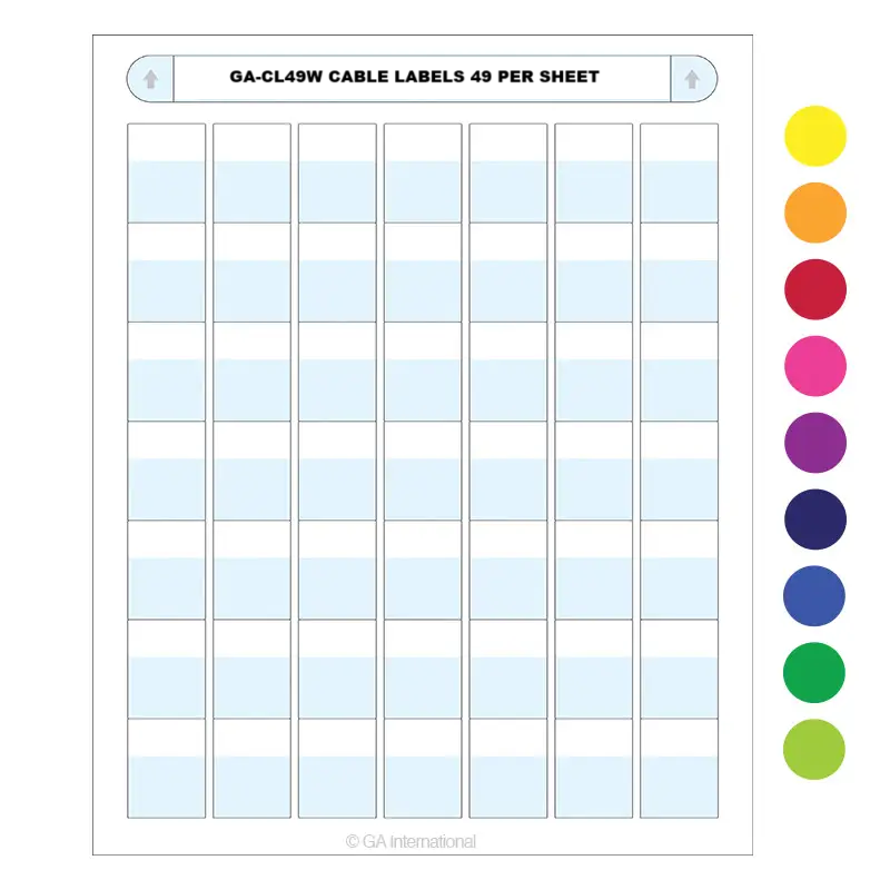 Cable Labels LSL-77 ( 49 Labels per Sheet)