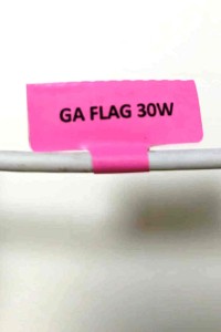 Flag Cable Labels GA-FLAG 30W (30 Labels per Sheet)